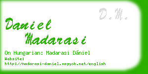 daniel madarasi business card